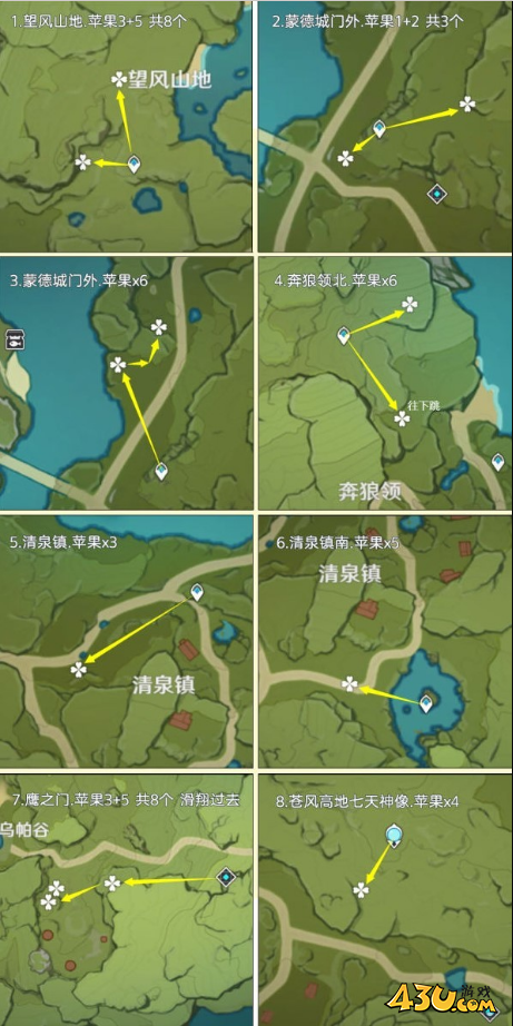 原神3.6版本高效采集路线分享