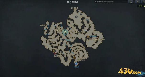 命运方舟红月荒地观景点在哪