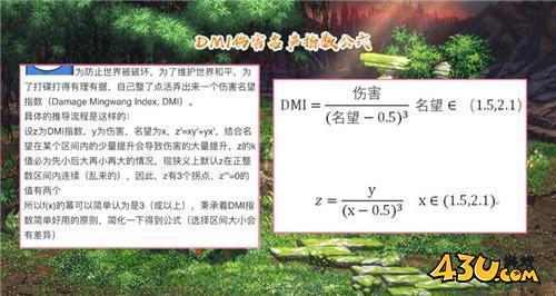 DNF名望指数DMI来了 实心和空心C划分依据 公式能轻易算出