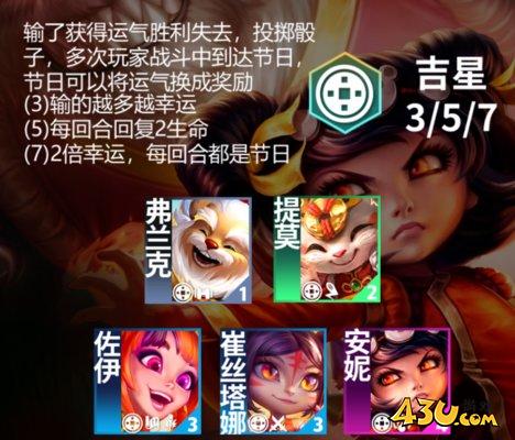 云顶之弈s11阵容吉星推荐攻略