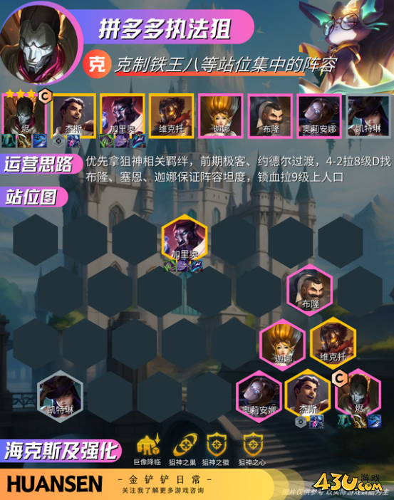 金铲铲双城之战超强阵容 双城之战超强阵容推荐