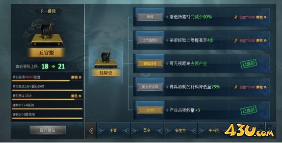 《三国群英传一统天下》爵位系统怎么玩 爵位系统玩法介绍