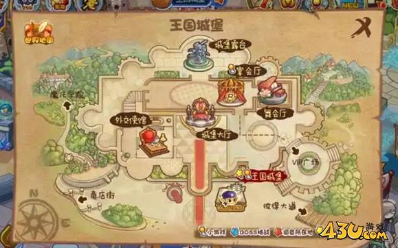 洛克王国世界魔法学院入口位置