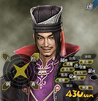 真三国无双7：猛将传群雄势力武将属性与打法介绍