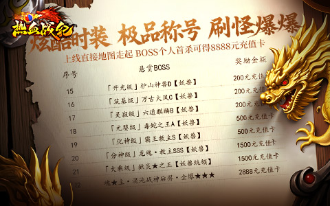 热血战纪官网,热血战纪新服,热血战纪开服表