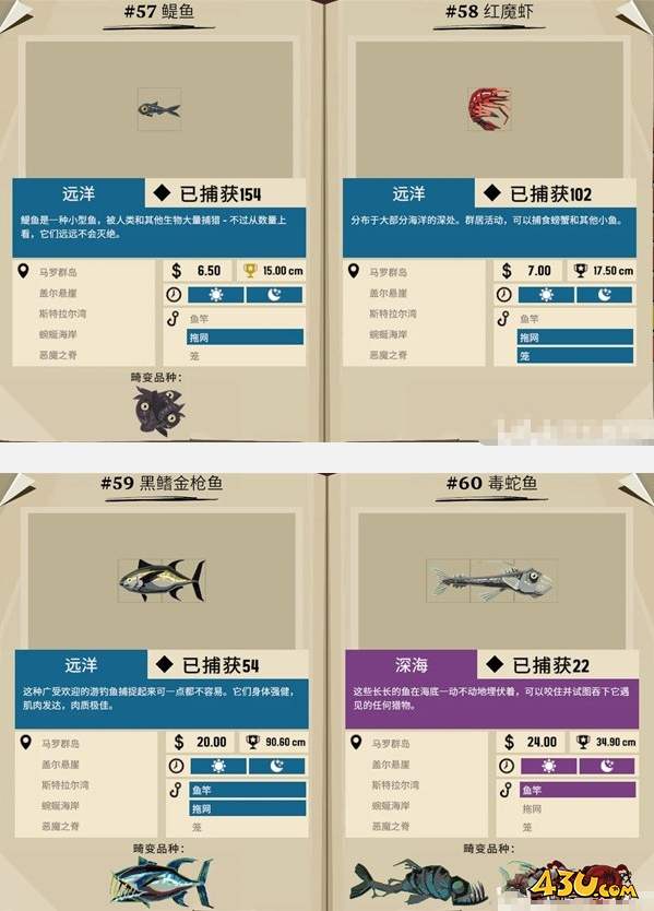 渔帆暗涌公海都有什么鱼 公海鱼类图鉴