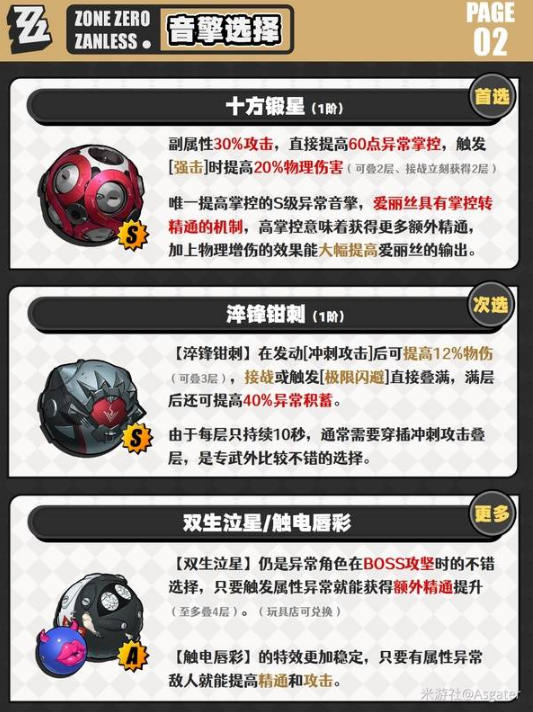 绝区零爱丽丝音擎选择 爱丽丝用什么音擎