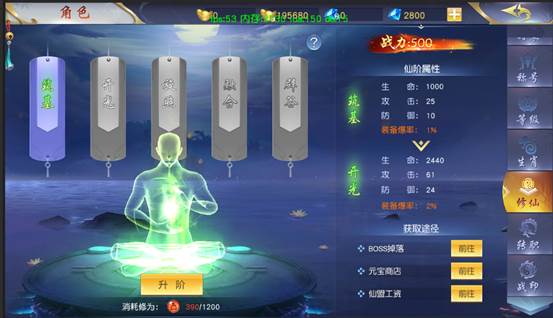 《仙侠神域》角色系统是什么功能 角色系统功能介绍