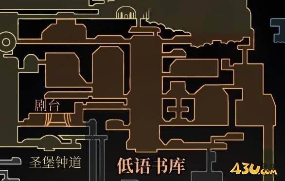 空洞骑士丝之歌圣堡-低语书库地图一览 隐藏区域及完整地图介绍