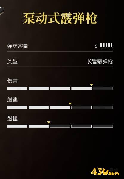 四海兄弟故乡泵动式霰弹是什么武器 武器数据图鉴