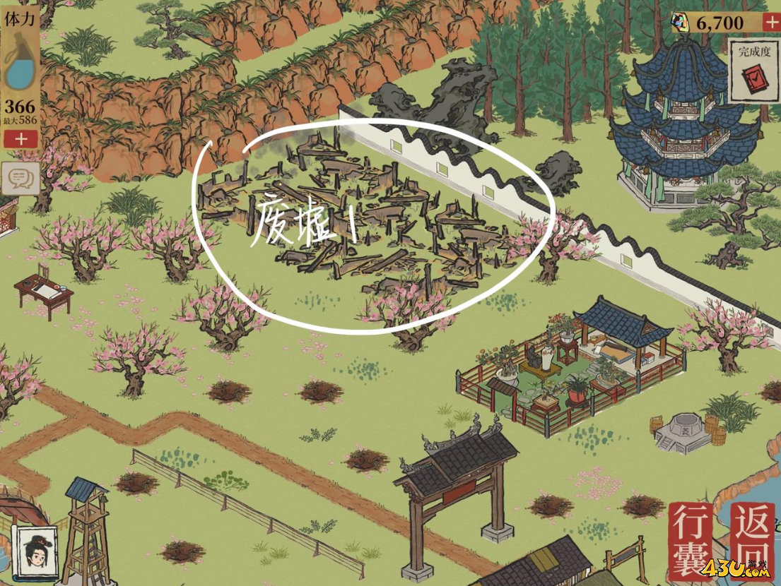 江南百景图桃花坞废墟在哪 桃花坞废墟位置一图文分享