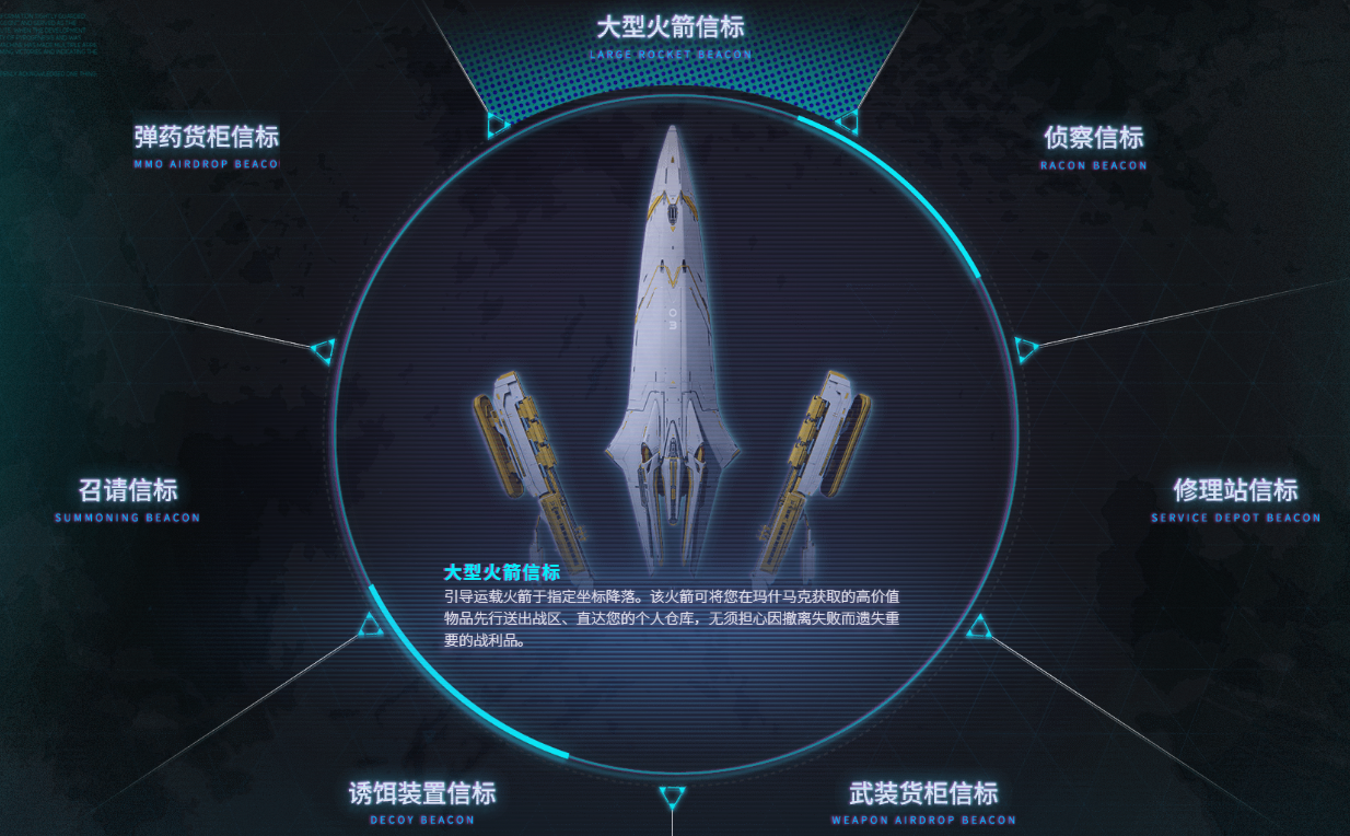 解限机空投装备有哪些 大型火箭信标图鉴分享